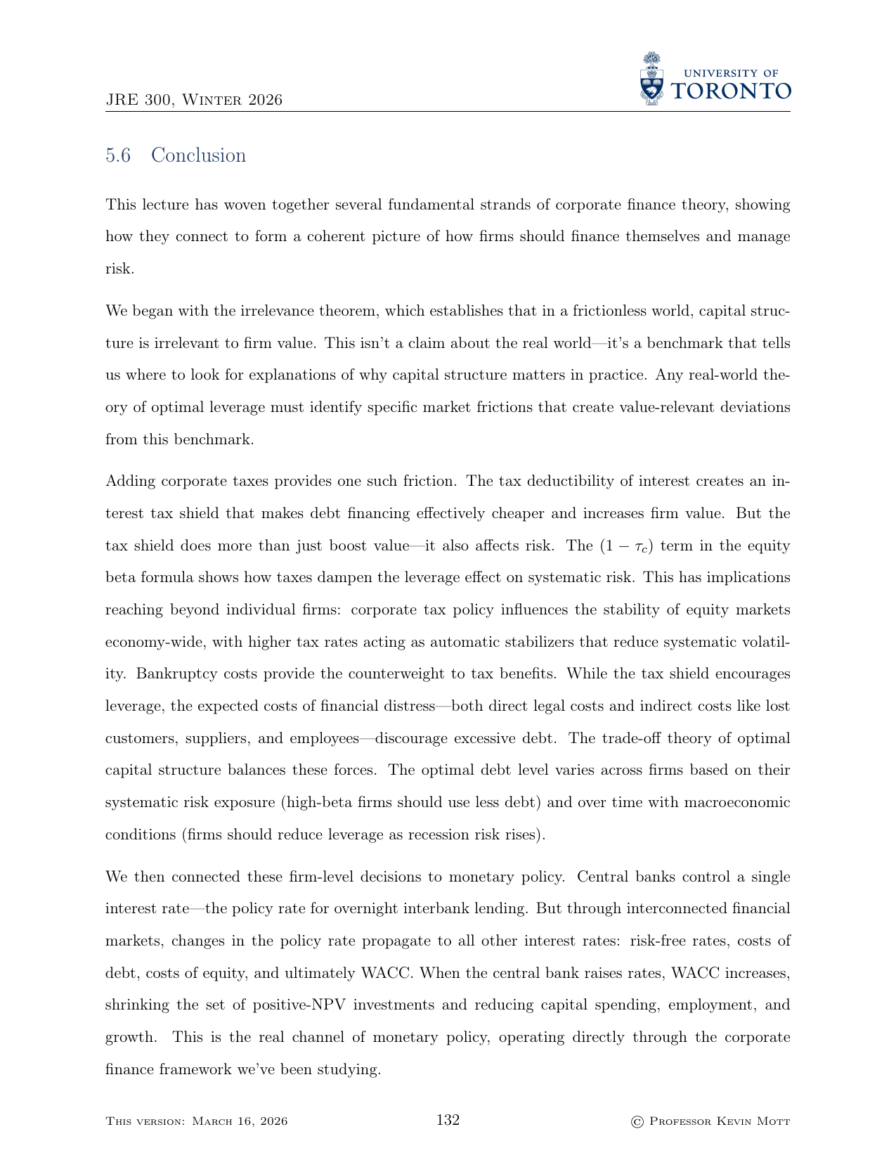 Trade-off theory curve